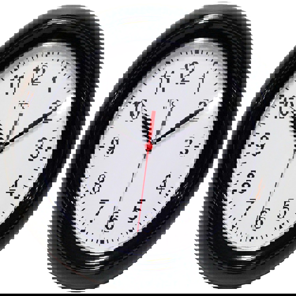 Office Wall Clocks; Clock Type: Dial ; Display Type: Analog ; Power Source: Battery ; Clock Movement Control: Manual ; Face Diameter: 6.2500 (Decimal Inch); Face Color: White